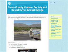 Tablet Screenshot of deserthavenanimalrefuge.com